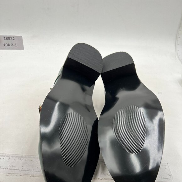 FSJ Men's Double Monk Strap Dress Loafers with Buckle Round Toe ,Green Shoes - Picture 7 of 8